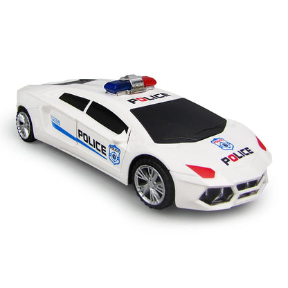 360 Rotation LED light and Sounds Police Car Vehicle Model Electric Toys for Boys Birthday Christmas Gift