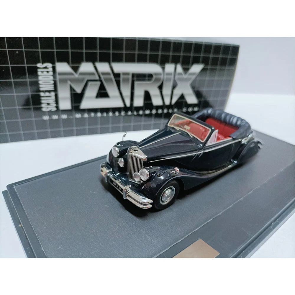 Rare Juguar Mk V Dhc Two-door Classic Car 1:43 Scale Resin Retro Static Car Model Collection Souvenir High-end Ornaments Display