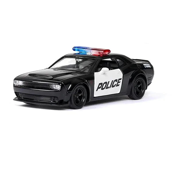 1/36 Car Model Toy Ford Lamborghini Challenger Diecast Alloy Police with Pull Back Metal Sports Cars Model for Boy Birthday Gift