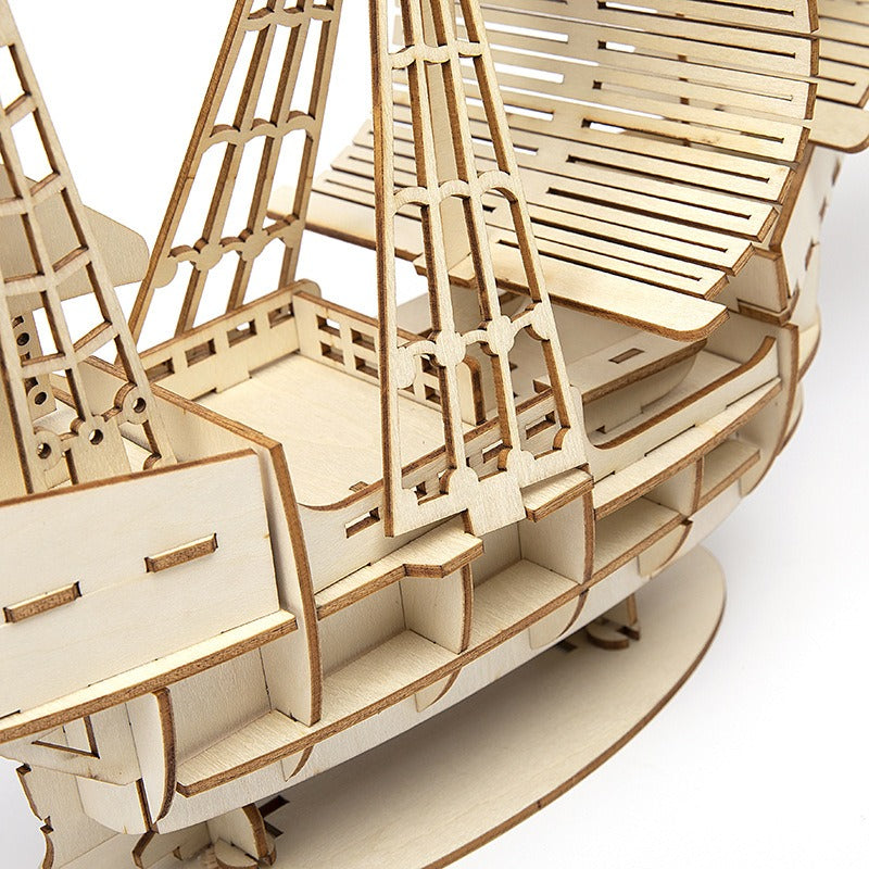 Zonan 3D Wooden Sailboat Puzzle