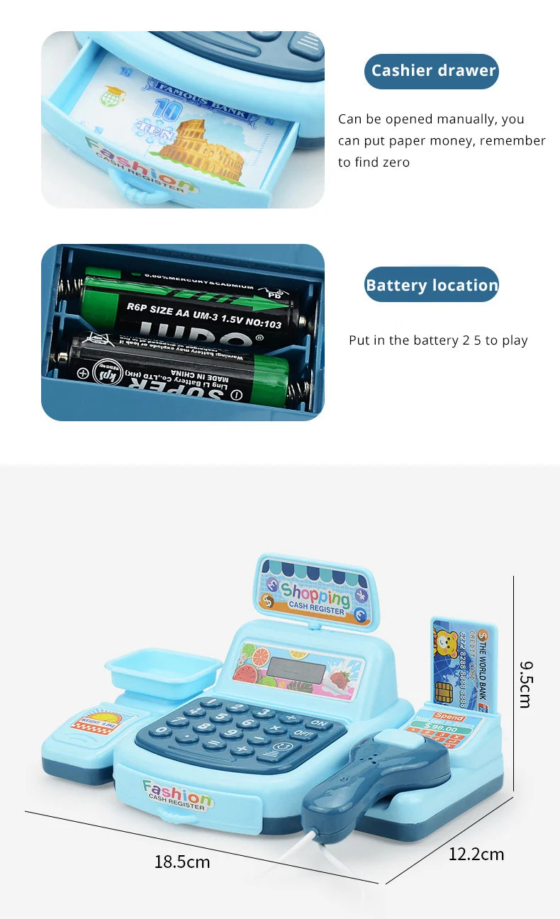 Zonan Kids’ Supermarket Cashier Toy Set