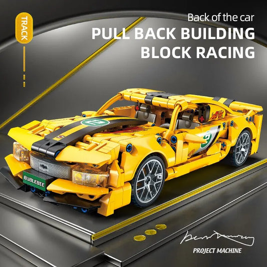 Racing Block Car Set