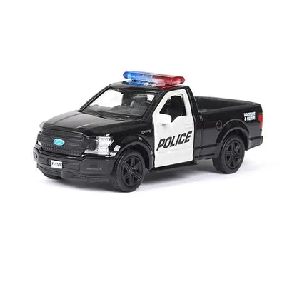 1/36 Car Model Toy Ford Lamborghini Challenger Diecast Alloy Police with Pull Back Metal Sports Cars Model for Boy Birthday Gift