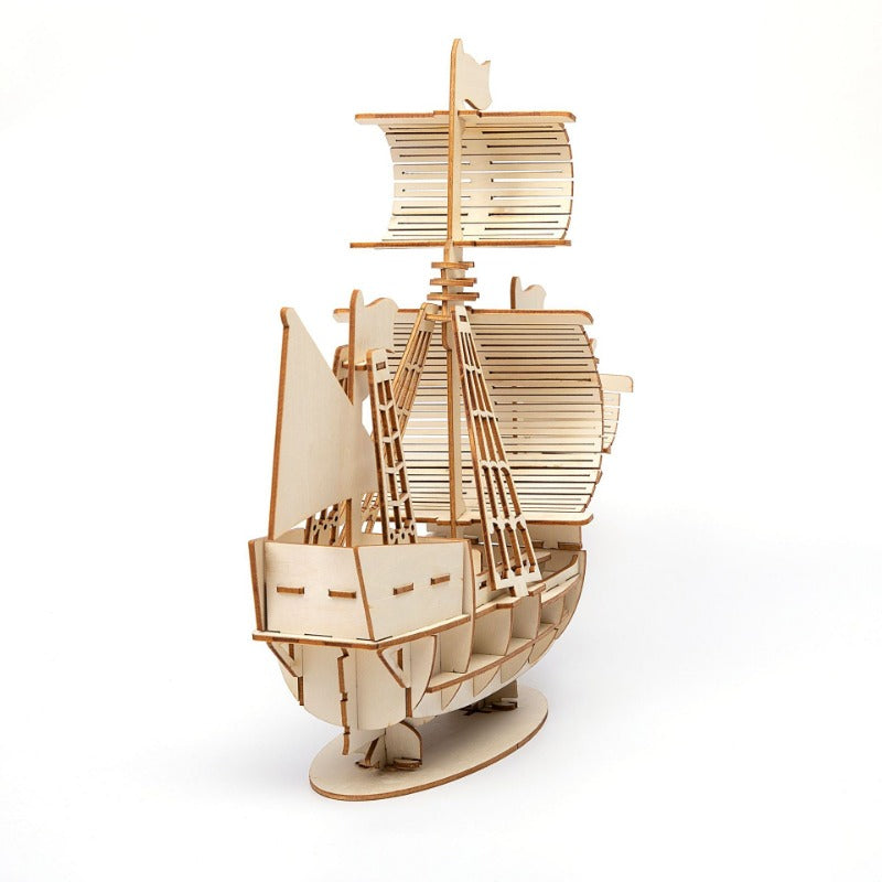 Zonan 3D Wooden Sailboat Puzzle