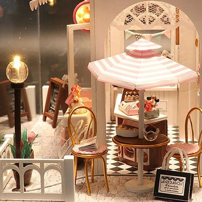 DIY Miniature Dollhouse Kit 3D Puzzle Furniture Assembly Model Doll House Educational Wooden Toys For Children Gifts