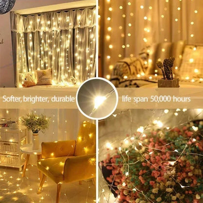 Zonan Fairy Curtain String Lights