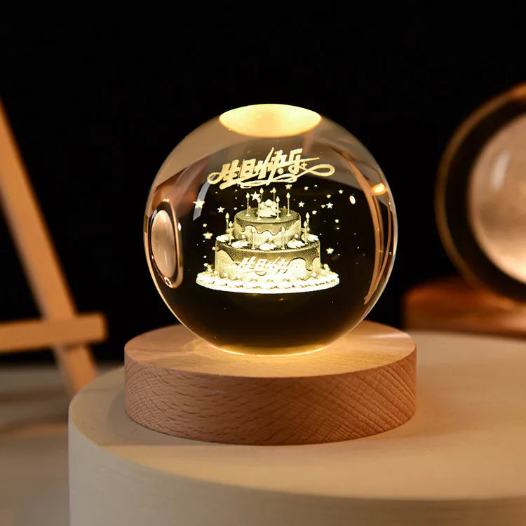 Zonan 3D Crystal Glass Ball