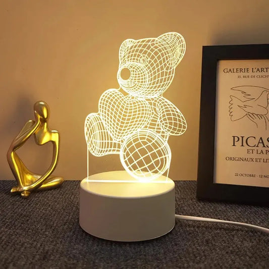 Zonan Cartoon Night Light Fan
