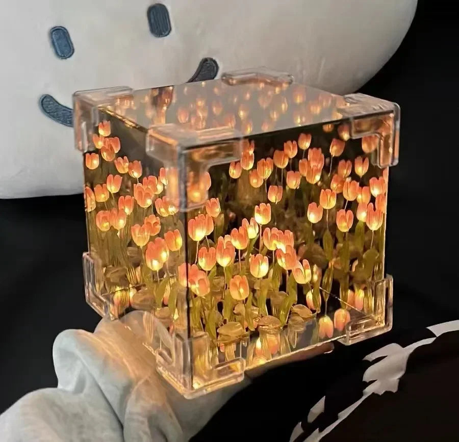 Zonan DIY Tulip Cube Night Lamp
