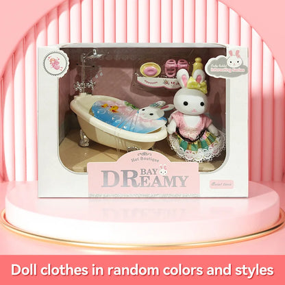 Little Rabbit Dresser Lovely Scene Play Toys Simulation Modelling Children Birthday Gift Indoor Parent-Child Interaction