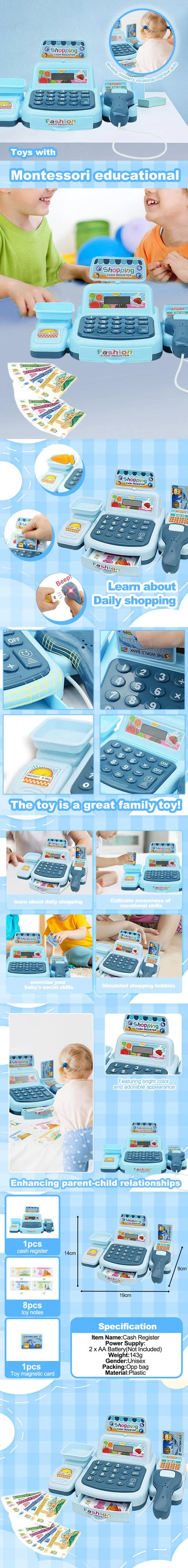 Zonan Kids’ Supermarket Cashier Toy Set
