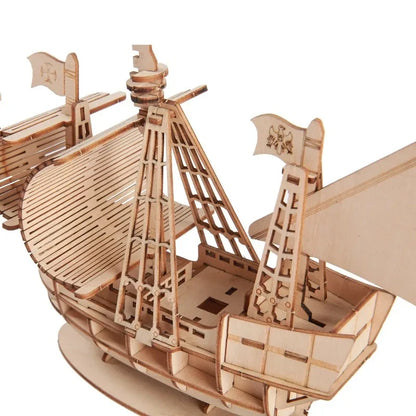 Zonan 3D Wooden Sailboat Puzzle