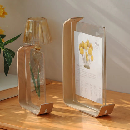VCC Acrylic Wooden Photo Frame Herbarium Display Frame DIY Frame Photo Frames For Wedding Party Picture Frame Photo Decor