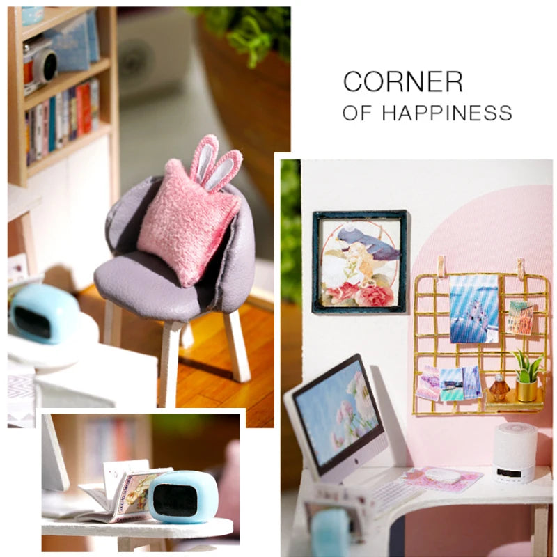 Zonan DIY Miniature Wooden Dollhouse
