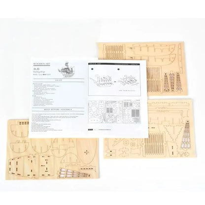 Zonan 3D Wooden Sailboat Puzzle