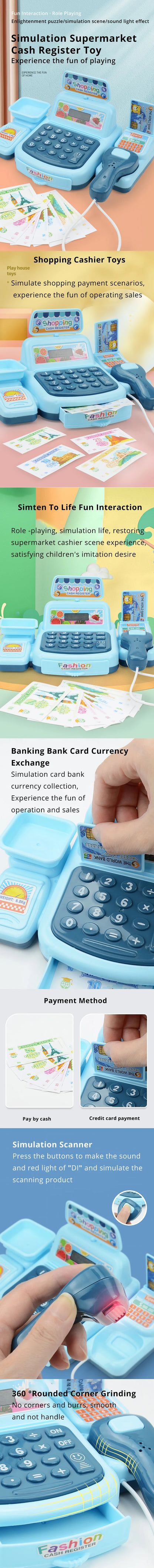 Zonan Kids’ Supermarket Cashier Toy Set