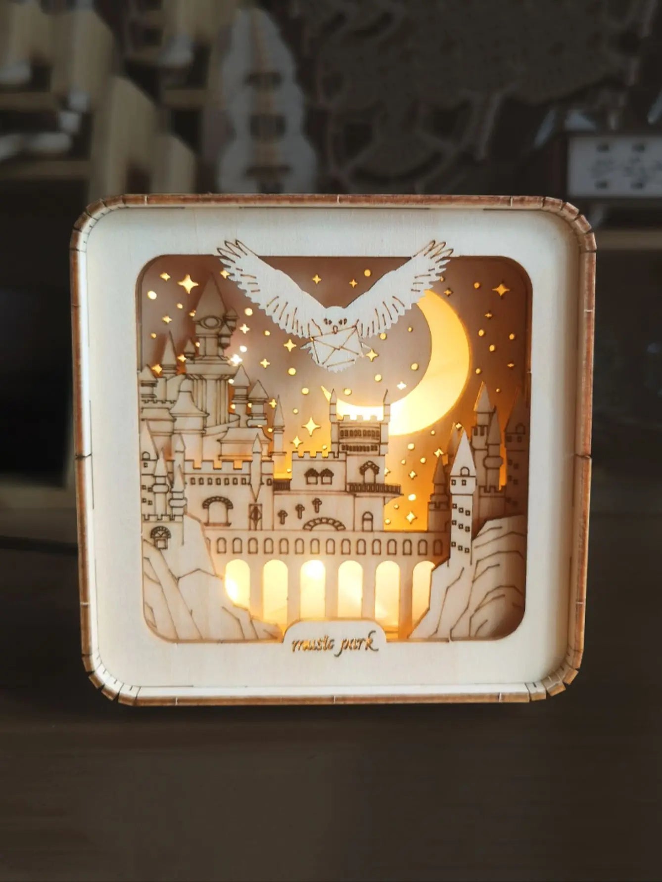 3D Wooden Puzzles Castle Model Kit Night Lights For Kids Desk Decorations Birthday Christmas Gifts For Women