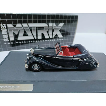 Rare Juguar Mk V Dhc Two-door Classic Car 1:43 Scale Resin Retro Static Car Model Collection Souvenir High-end Ornaments Display