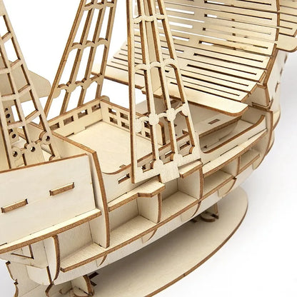 Zonan 3D Wooden Sailboat Puzzle