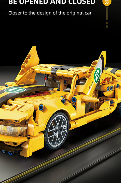 Racing Block Car Set