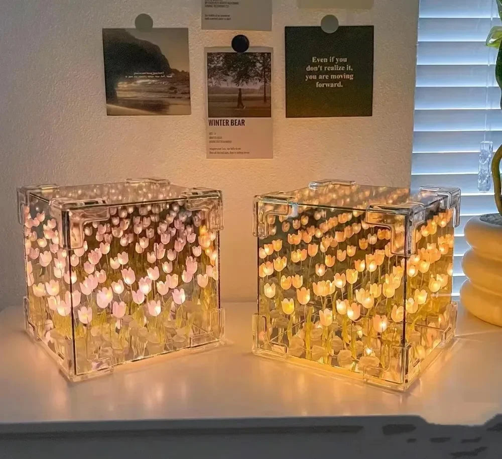 Zonan DIY Tulip Cube Night Lamp