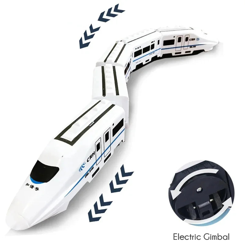 Kids Simulation High-speed Railway Train Toys Electric Sound Light Train Model Car Puzzle Toys for Boys Girls Birthday Xmas Gift