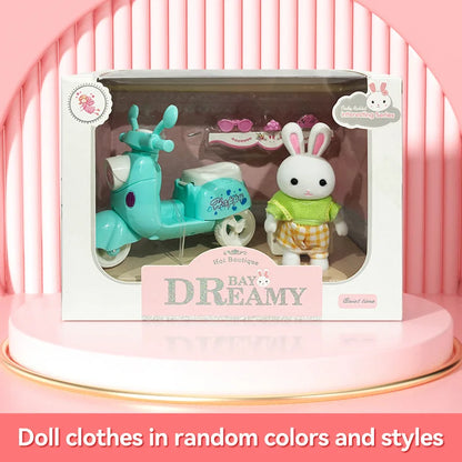 Little Rabbit Dresser Lovely Scene Play Toys Simulation Modelling Children Birthday Gift Indoor Parent-Child Interaction