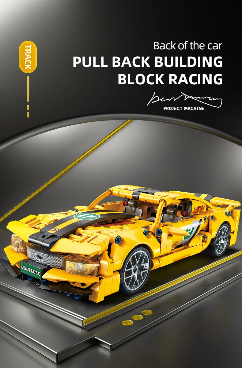 Racing Block Car Set