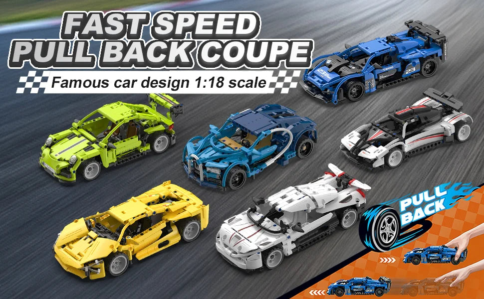 Racing Block Car Set