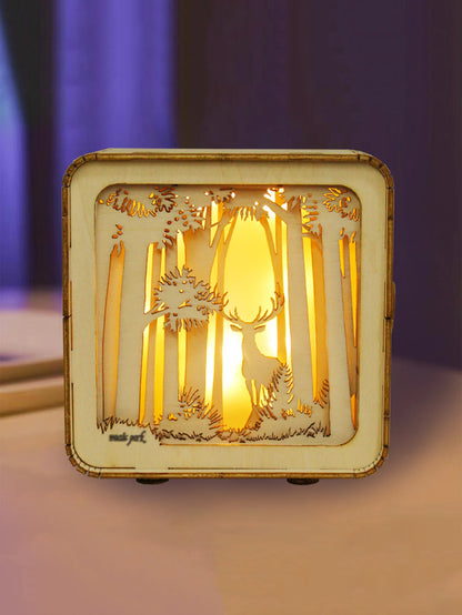 3D Wooden Puzzles Castle Model Kit Night Lights For Kids Desk Decorations Birthday Christmas Gifts For Women