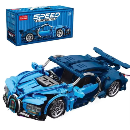 Racing Block Car Set