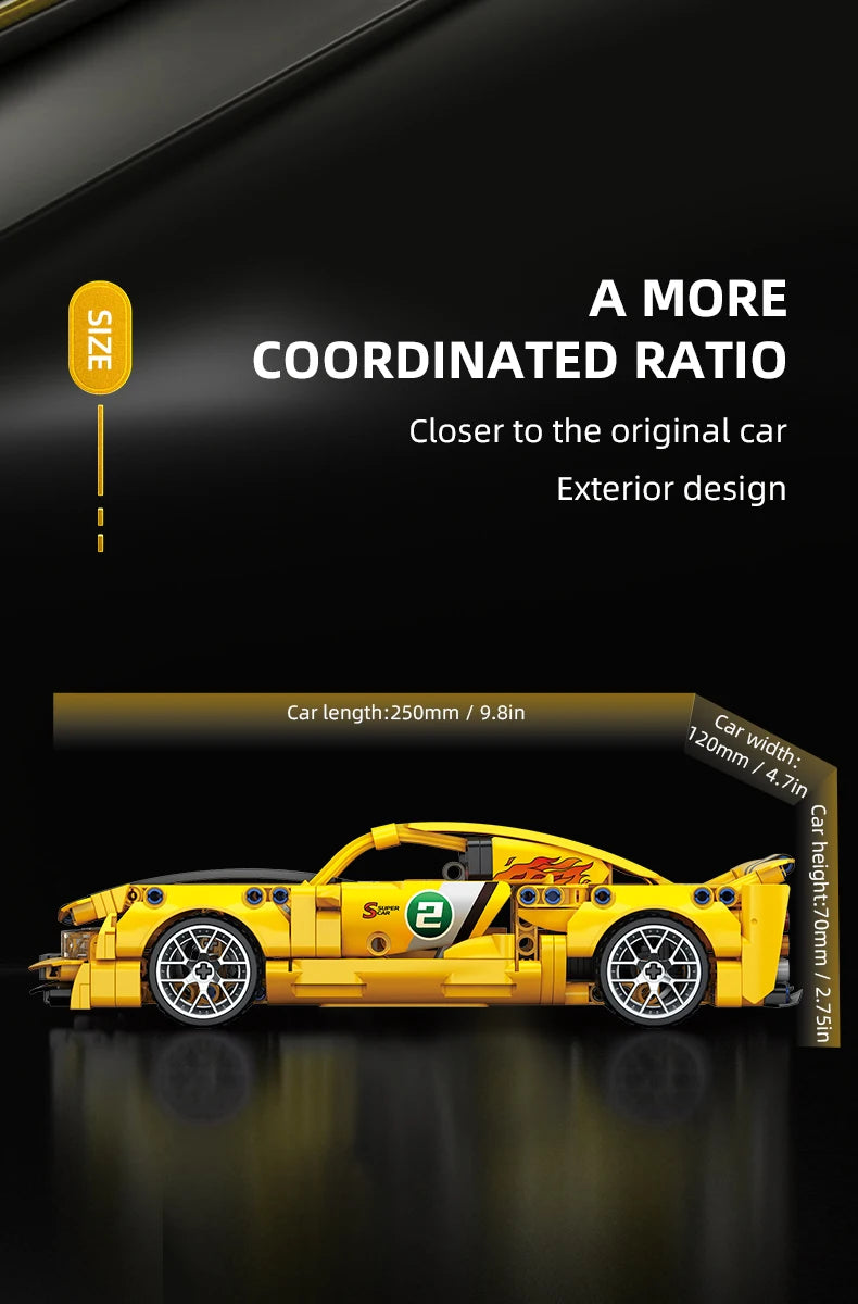 Racing Block Car Set