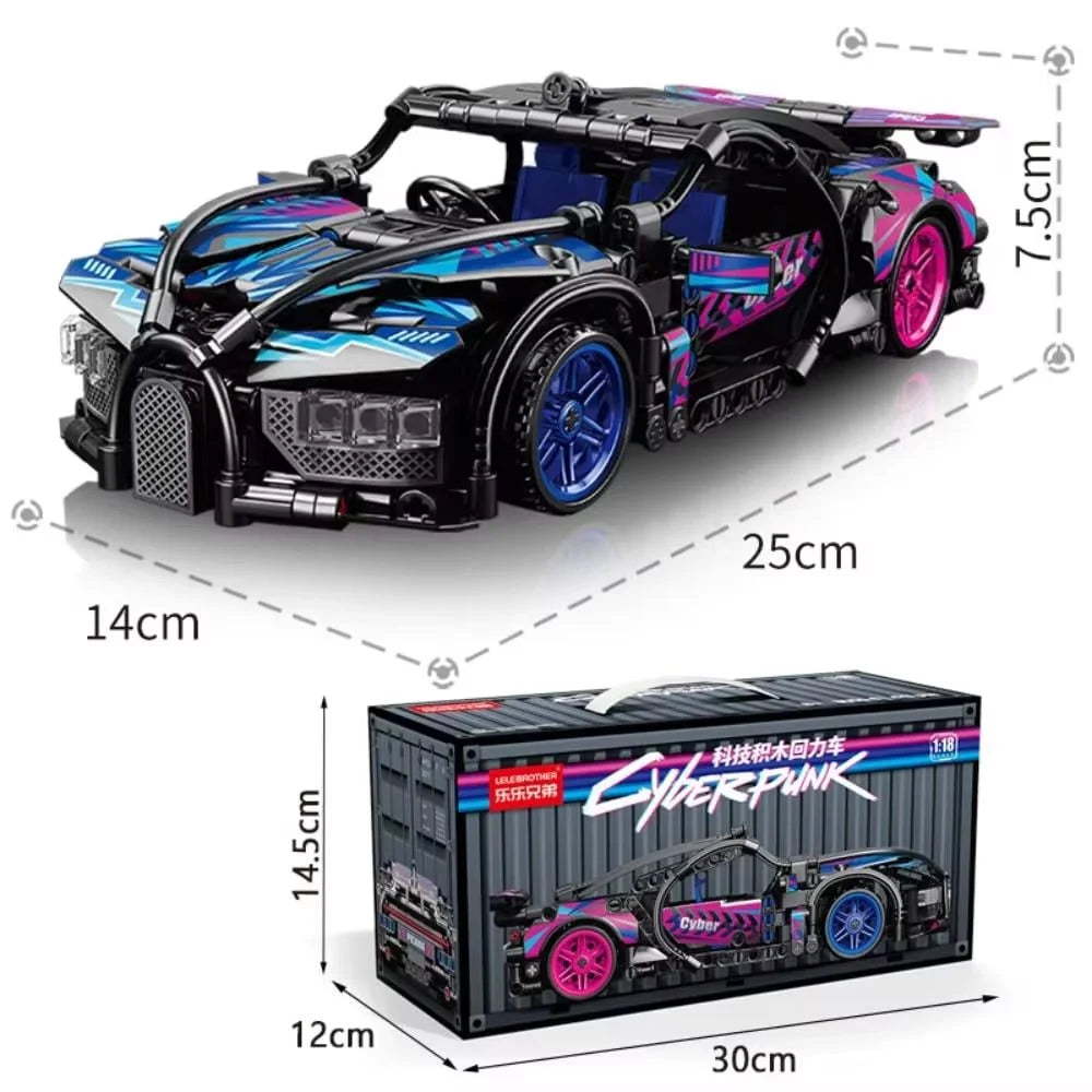Racing Block Car Set