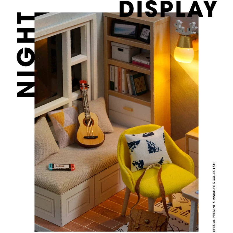 Zonan DIY Miniature Wooden Dollhouse