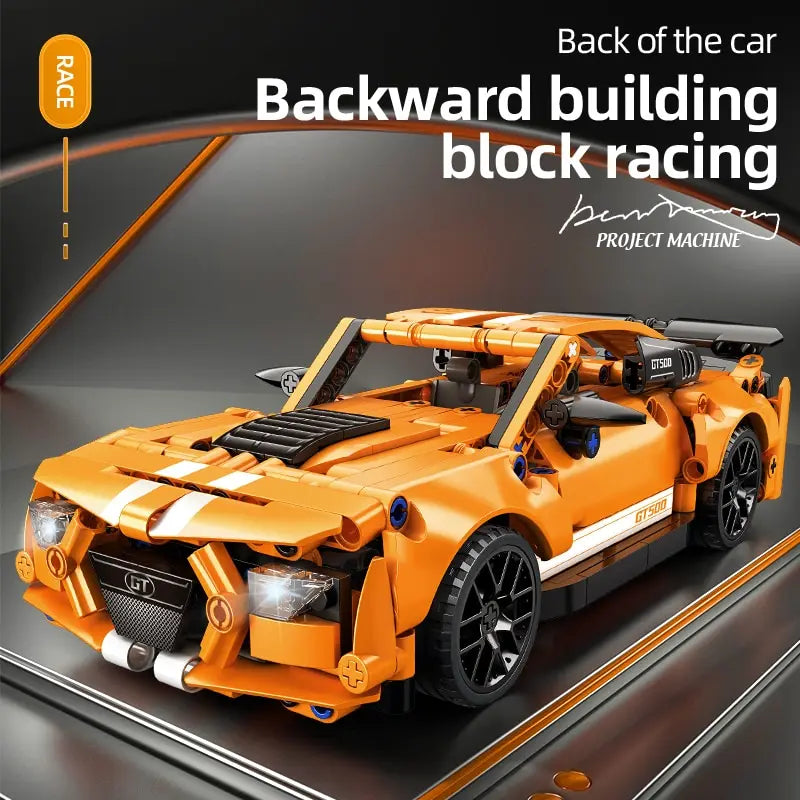 Racing Block Car Set