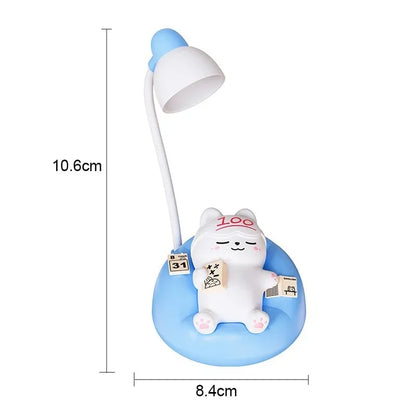 4 Style Cute Cat Night Light Accompany Children Birthday Gift Rechargeable Cartoon Silicone Lamps Room Bedside Decoration Soft