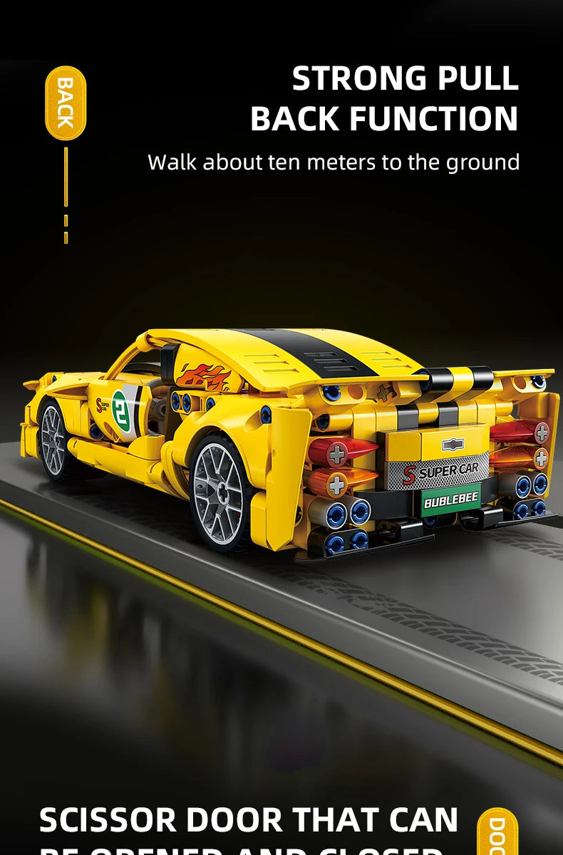 Racing Block Car Set